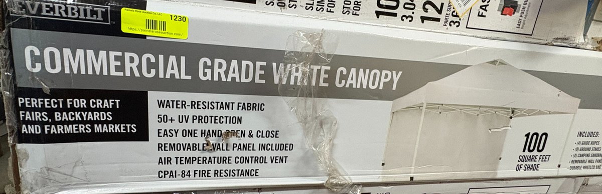Everbilt 10' X 10' White Commercial Grade Canopy