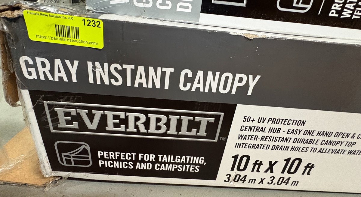 Everbilt 10' X 10' Gray Instant Canopy