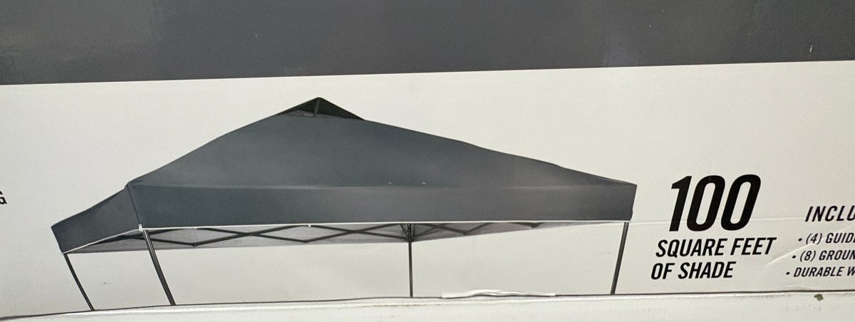 Everbilt 10' X 10' Gray Instant Canopy