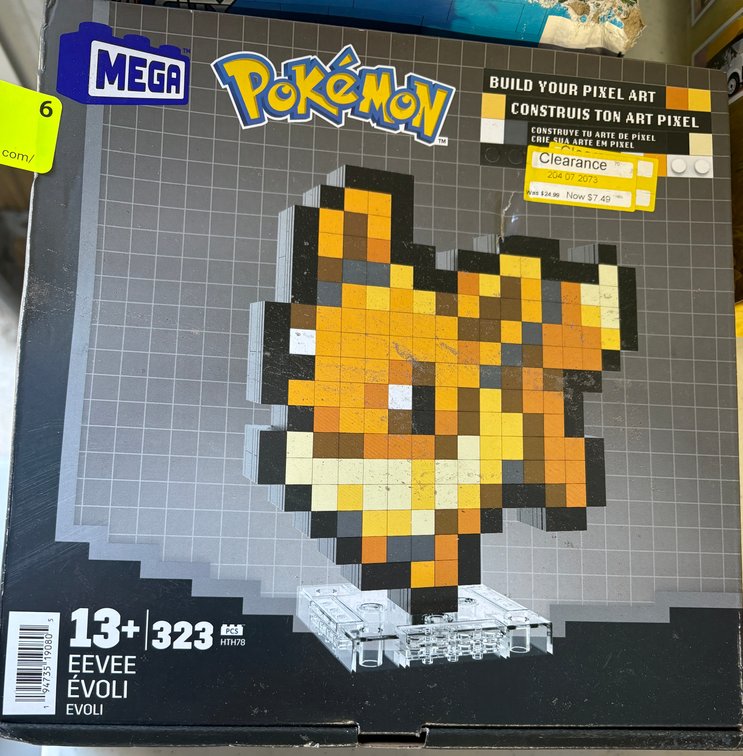 MEGA Pokémon Eevee Pixel Art Set
