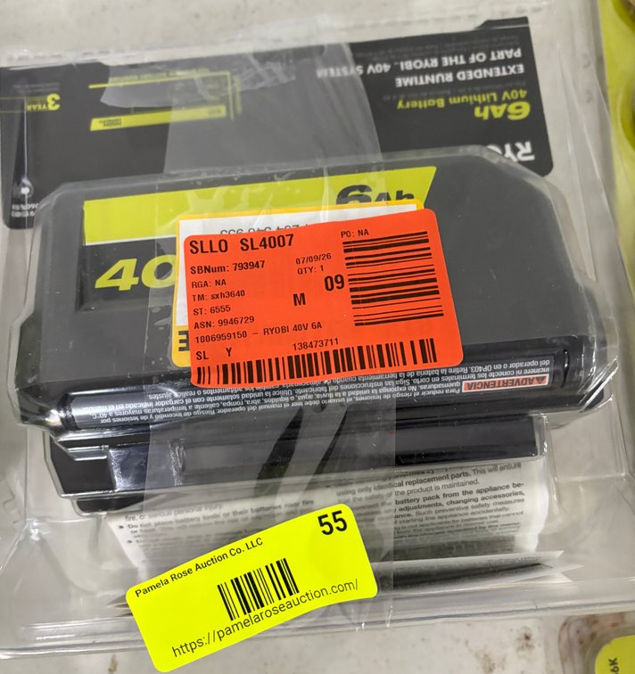 Ryobi 40V 6Ah Lithium Battery