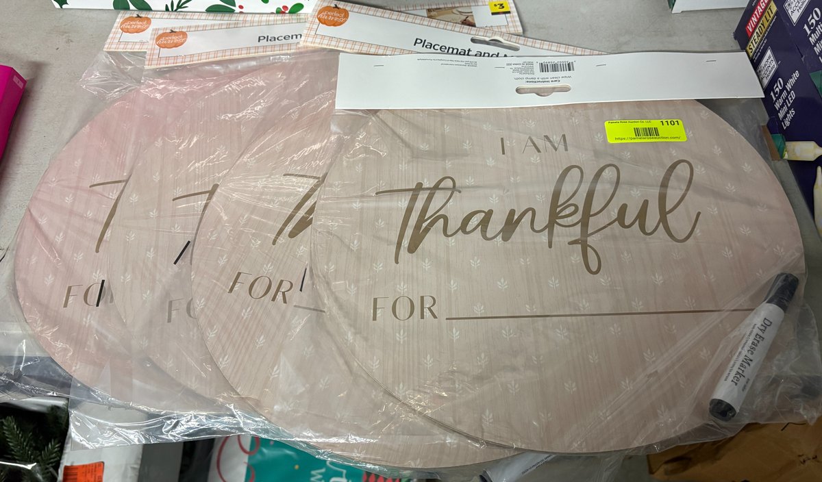 Perfect Harvest Dry Erase Placemats