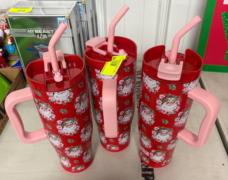 (3) Santa Claus Tumblers