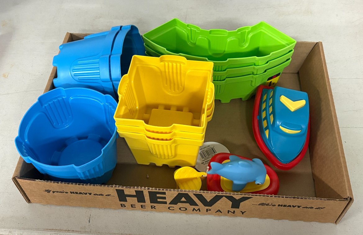 Plastic Sand Molds and Water Toys