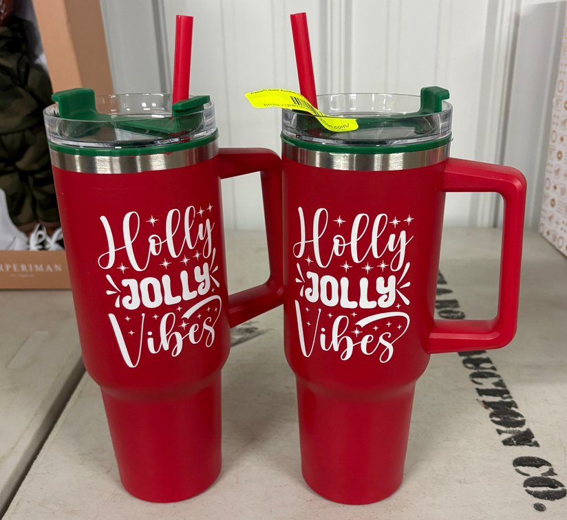 (2) Holly Jolly Vibes Tumblers