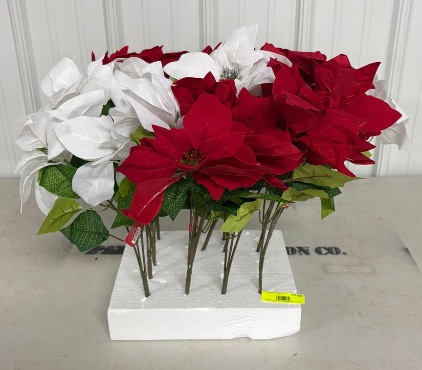 Artificial Poinsettia Arrangement
