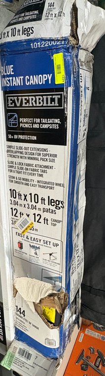 Everbilt 10' X 10' Blue Instant Canopy