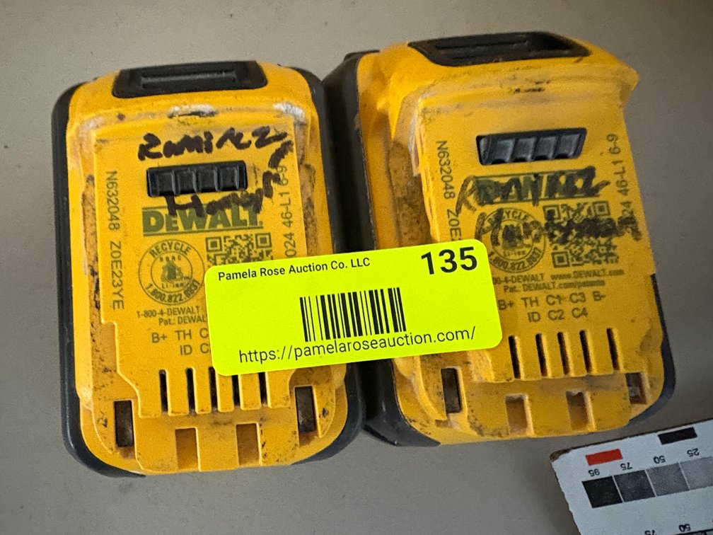 (2) DeWalt Battery Packs
