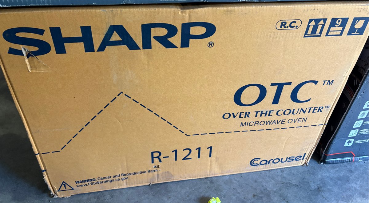 Sharp Over The Counter Microwave