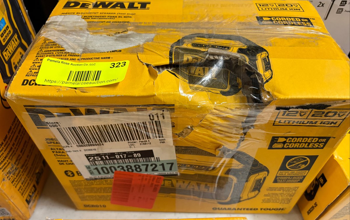 DEWALT Jobsite Bluetooth Speaker