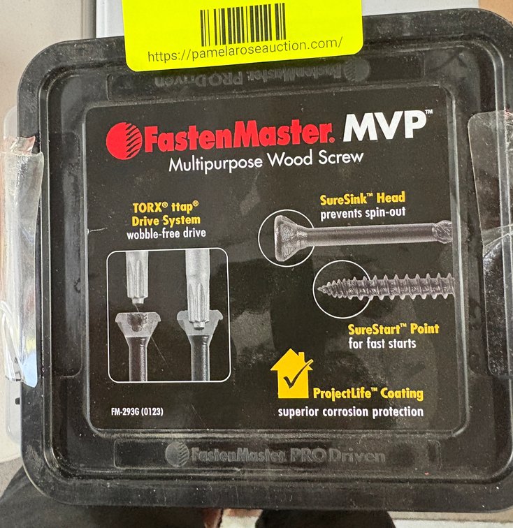 (2) FastenMaster Wood Screws