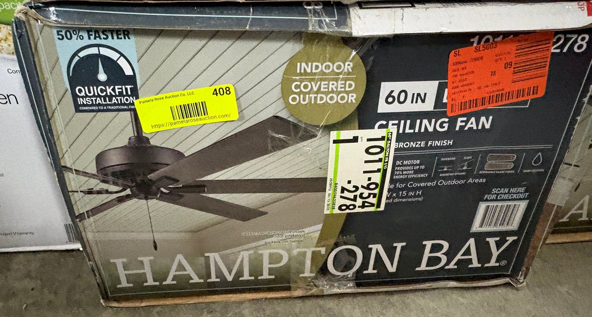 Hampton Bay 60 in Bronze Ceiling Fan
