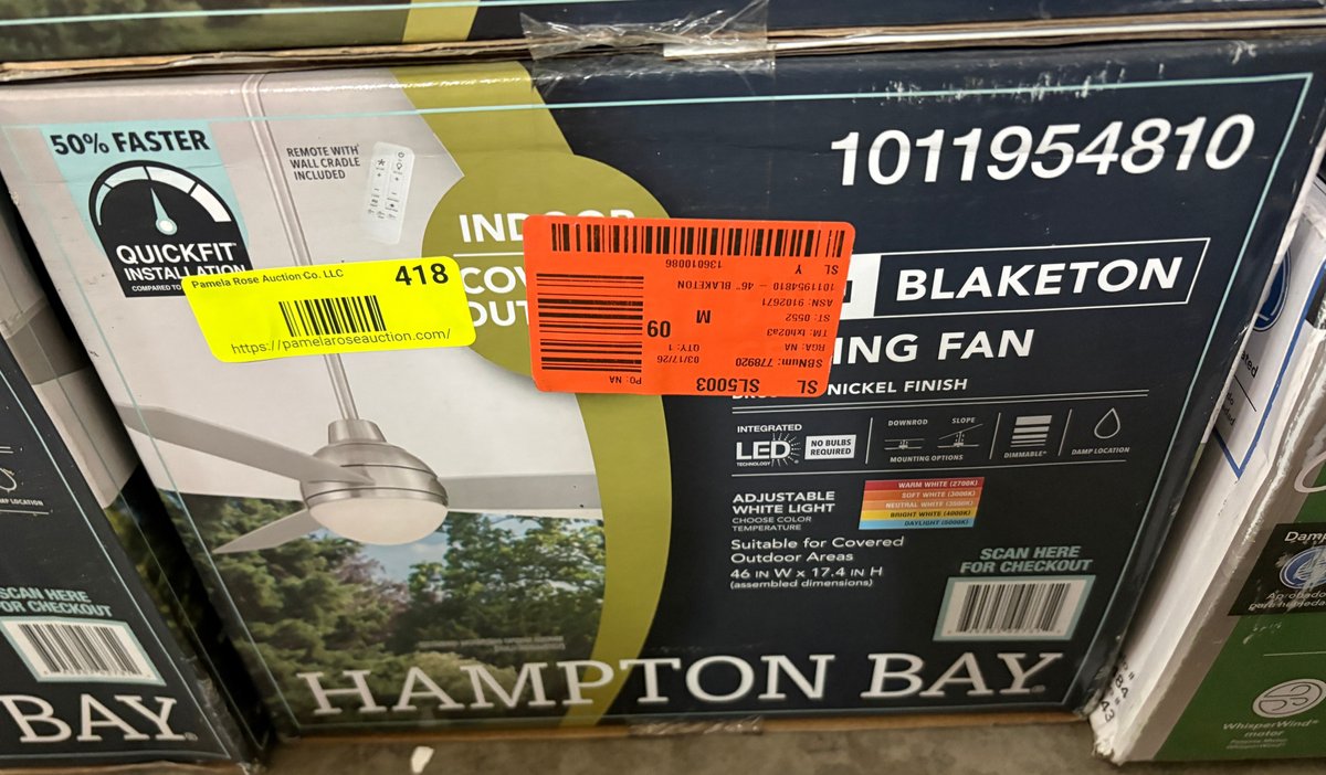 Hampton Bay Blaketon Ceiling Fan