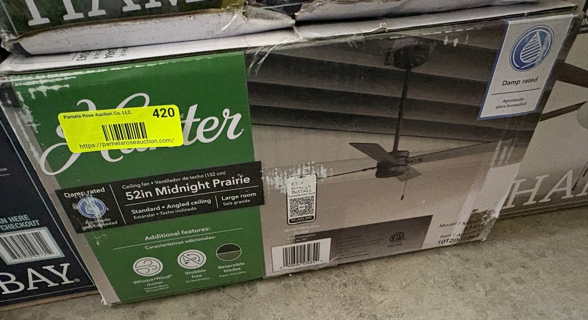 Hunter Midnight Prairie Ceiling Fan