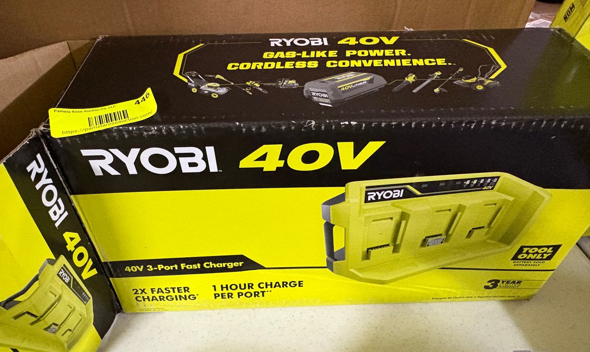 Ryobi 40V 3-Port Fast Charger