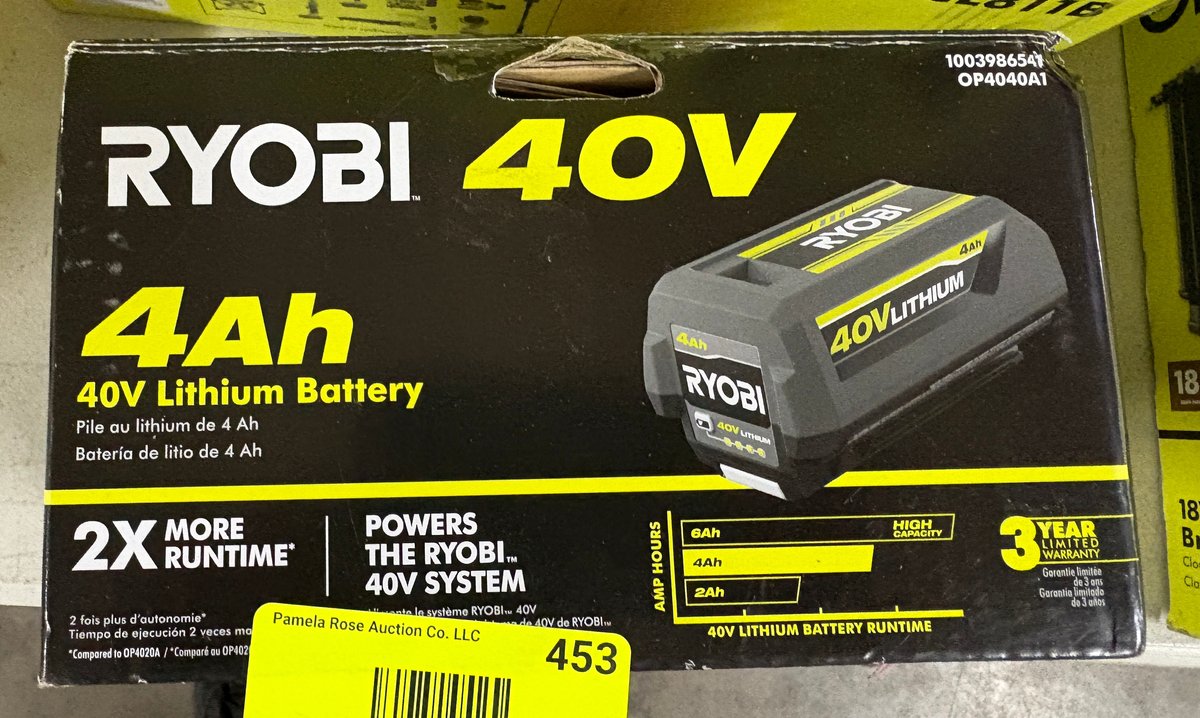 Ryobi 40V 4Ah Lithium Battery