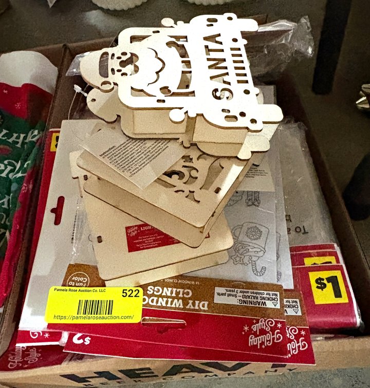 Holiday Wood Crafts and Window Clings