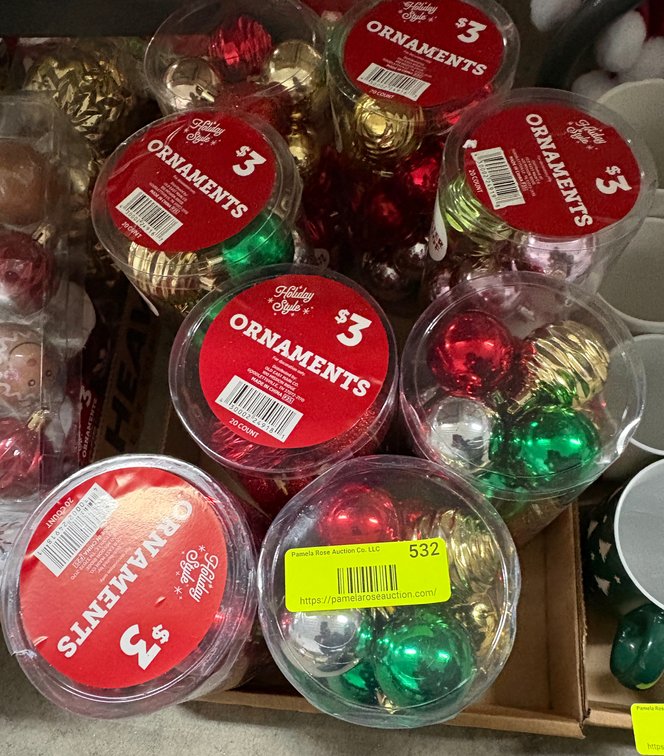 Holiday Style Christmas Ornaments