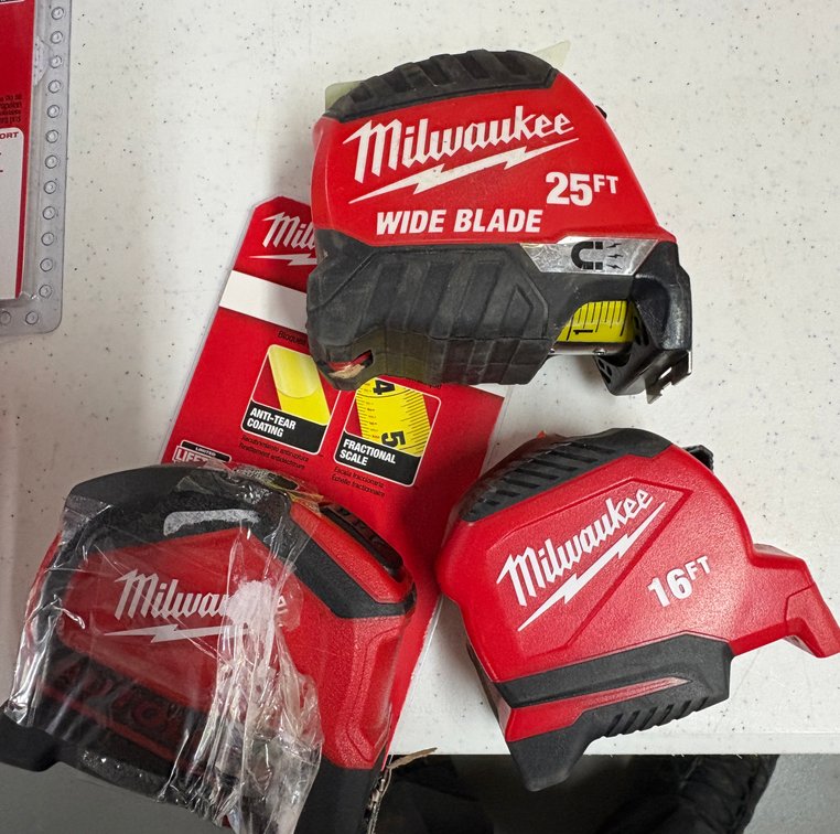 (3) Milwaukee Tape Measures