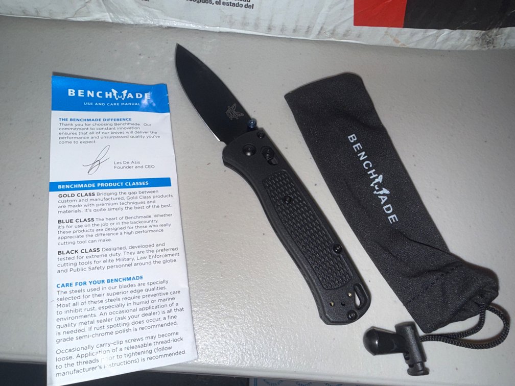Benchmade Knife 535 Bugout CPM-S30V Blue Class