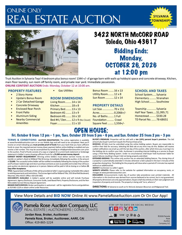 Image for 3422 North McCord Road, Toledo, Ohio 43617