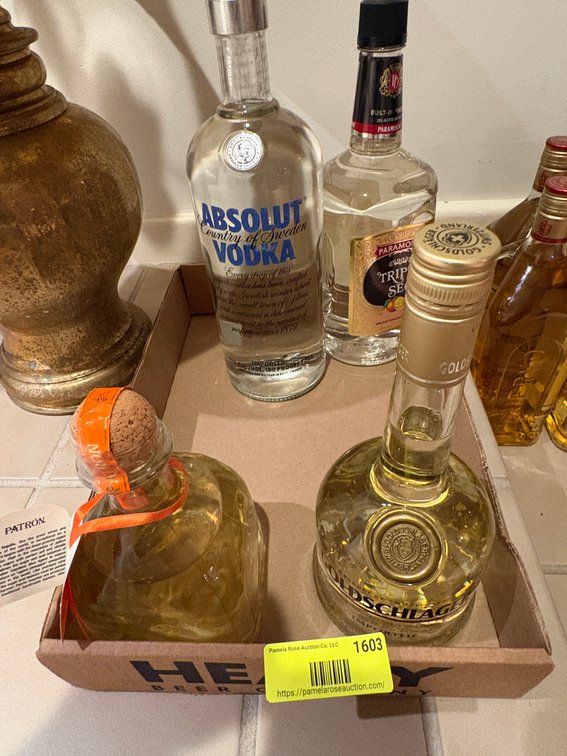Zone 1-B- (4) Liquor Bottles Unopened