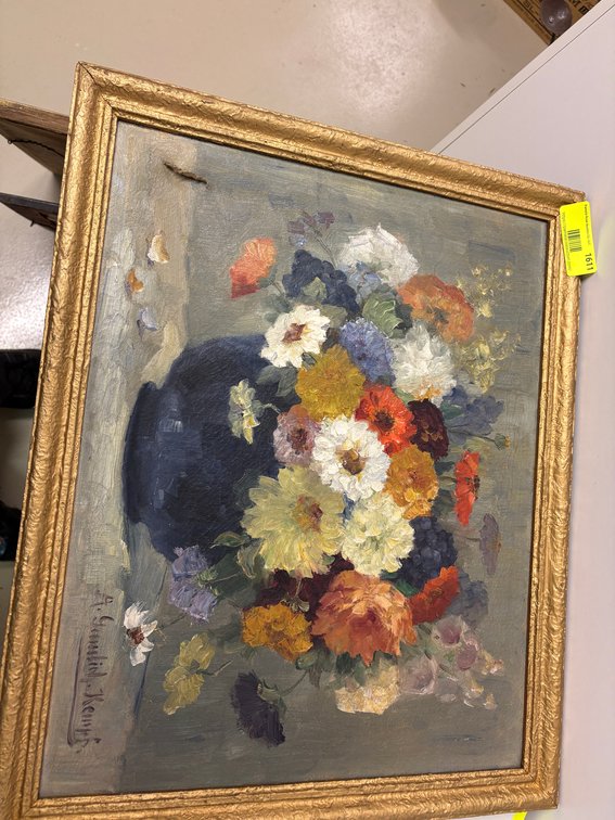 Zone 1-BB- A. Gumlich-Kempf Floral Oil Painting
