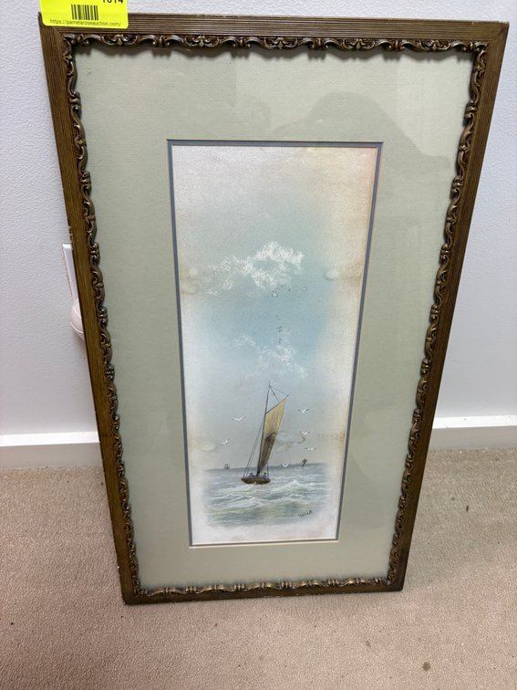 Zone 1-BB- Framed Sailboat Artwork