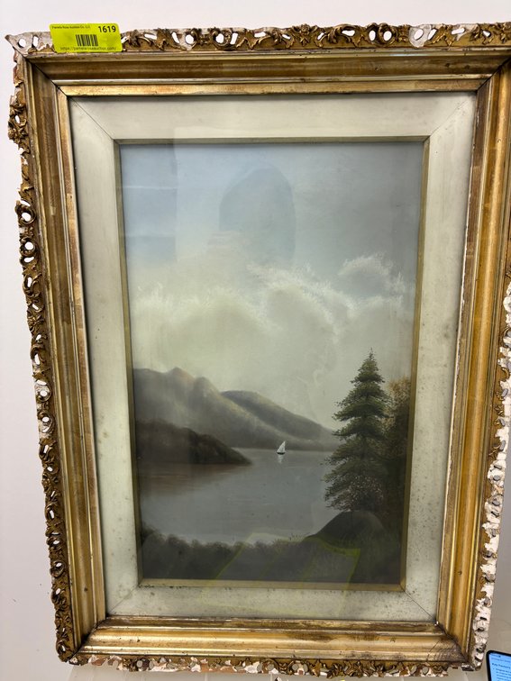Zone 1-BB- Framed Landscape Painting