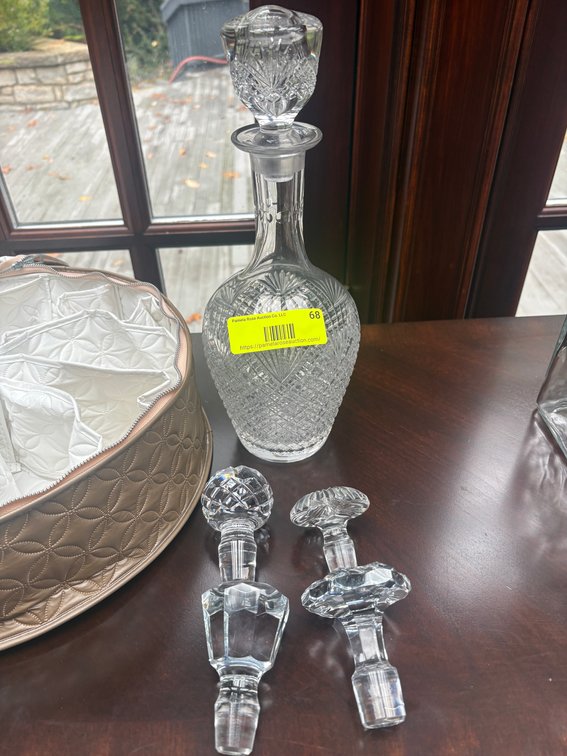 Zone 1-A- Crystal Glassware and Storage Case