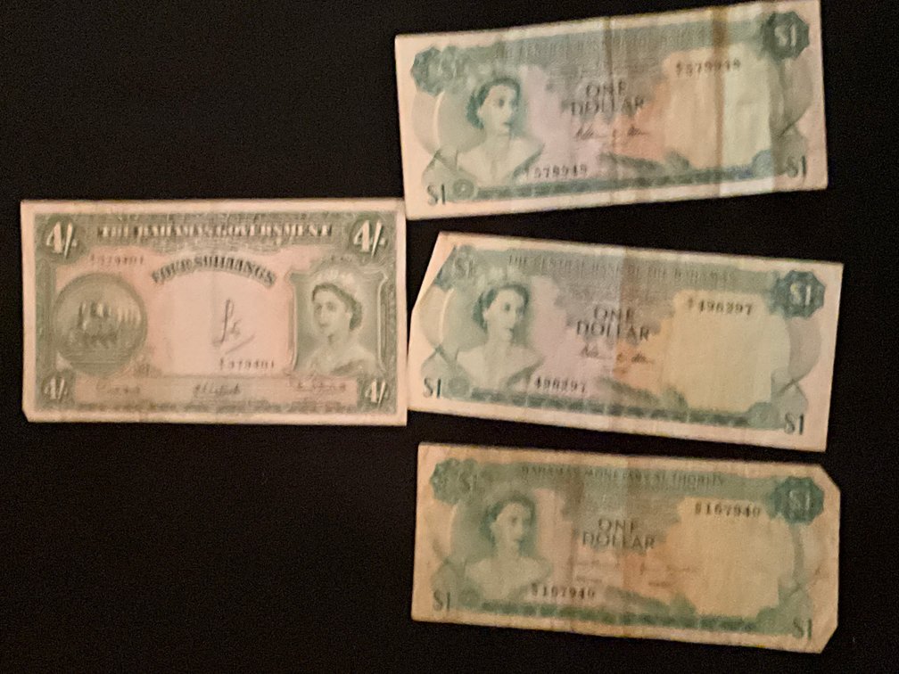 Zone 1-C- Bahamas Banknotes
