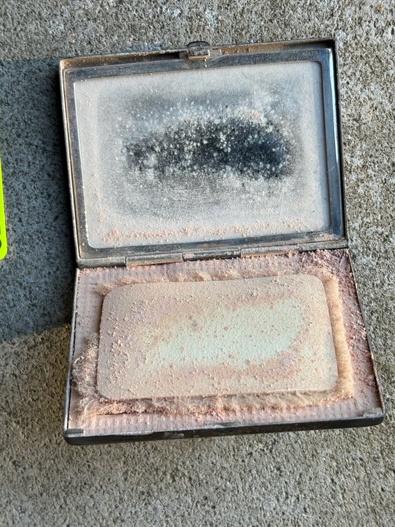 Zone 1-E- Sterling Silver Women’s Mirrored Powder Box