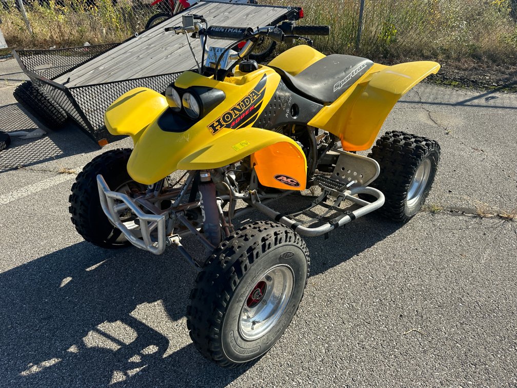 2001 Yellow Honda TRX400EX Motorcycle