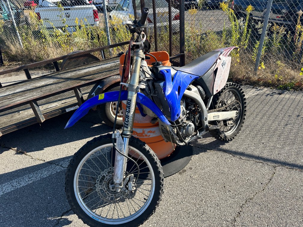 2009 Blue Yamaha YZ250F Motorcycle