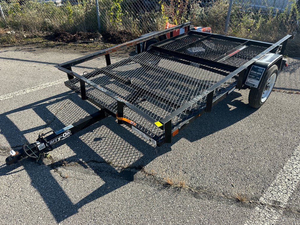 Black Homemade Trailer
