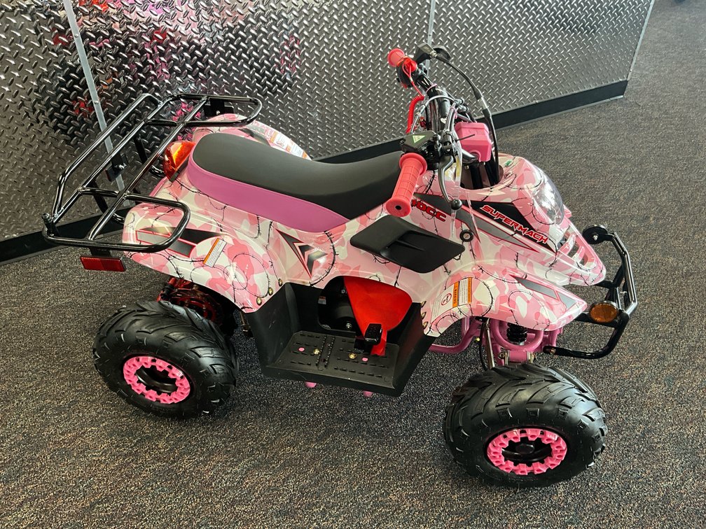 SuperMach 110cc ATV Pink