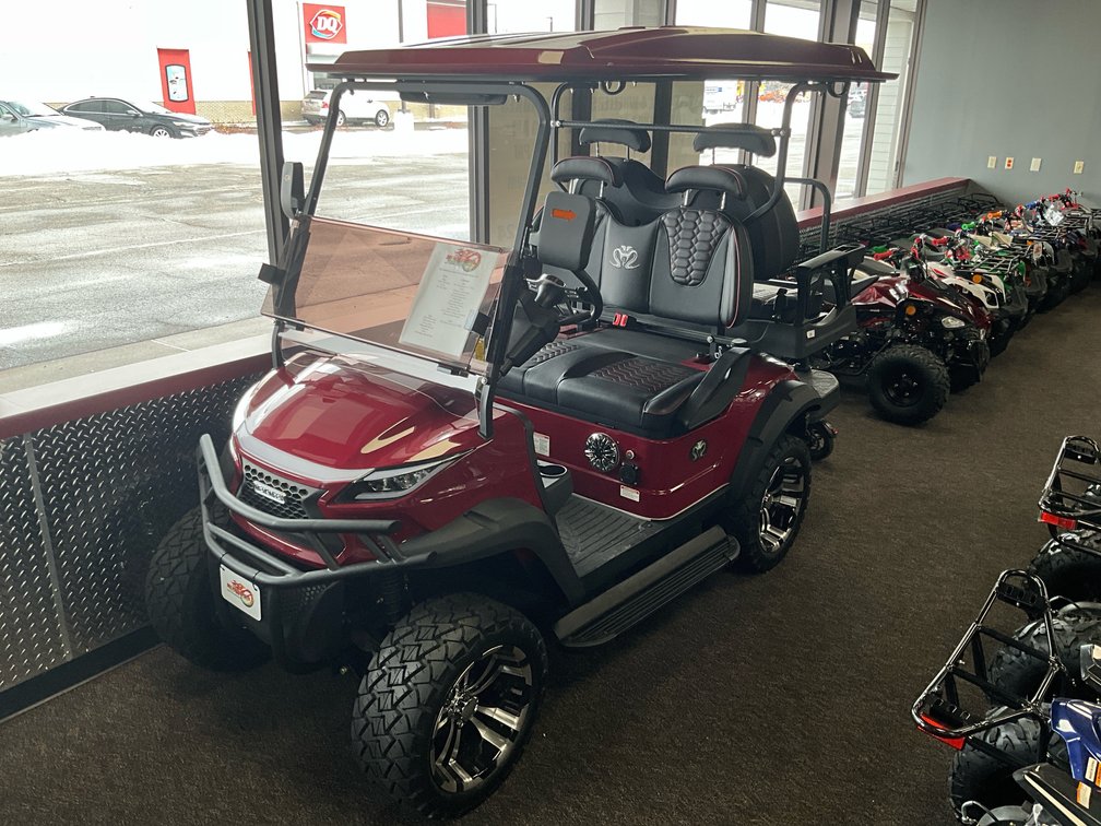 2024 Venom EV Golf Cart Strike Burgundy LSV