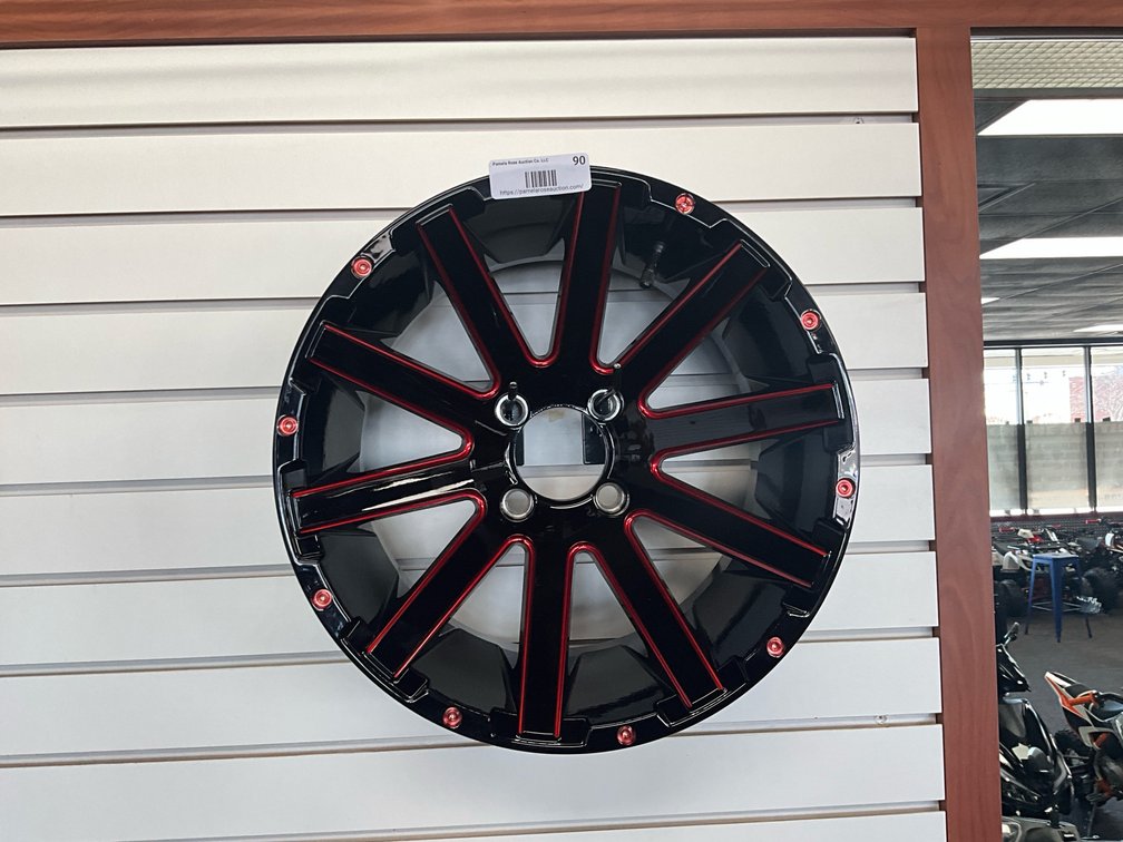 MODZ Golf Cart Rim Black/Red