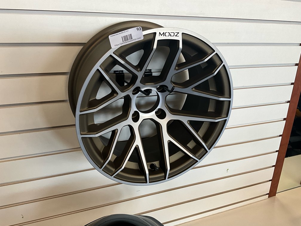 MODZ Golf Cart Rim Brass/Silver