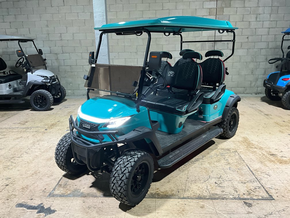 2024 Venom EV Golf Cart Stealth Teal LSV