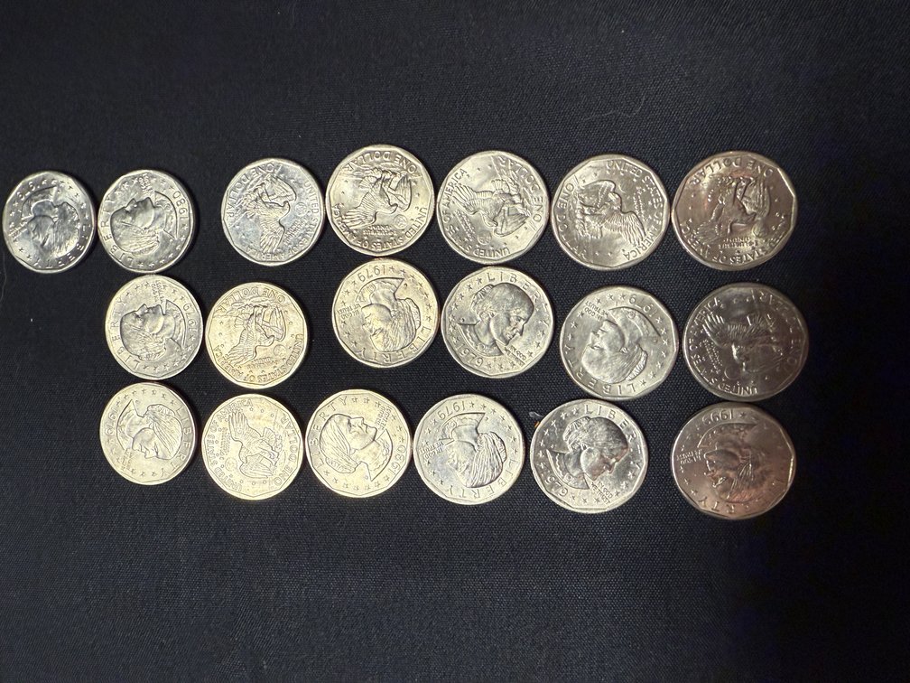 (19) Susan B Anthony $1 Coins 