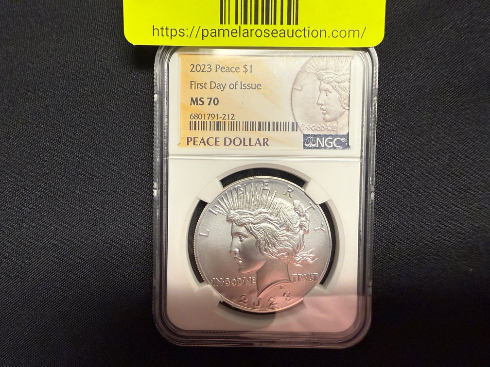 2023 Peace $1 First Day Of Issue MS 70