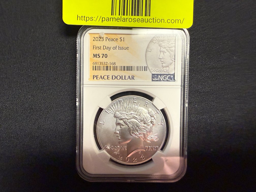 2023 Peace $1 First Day Of Issue MS 70