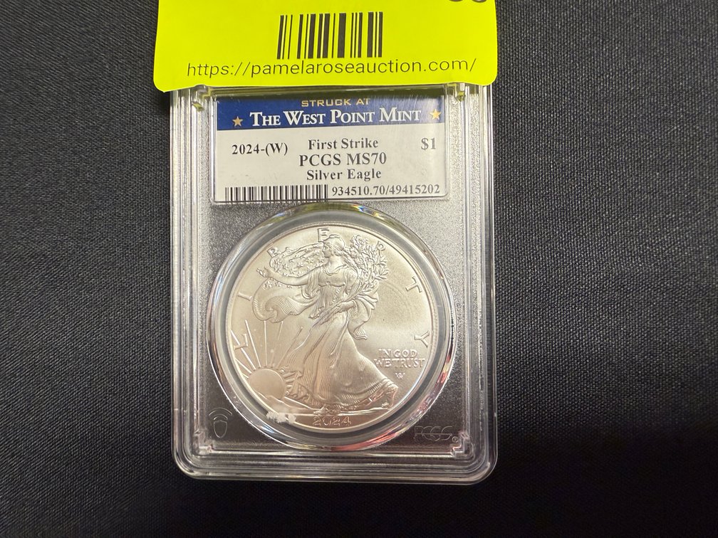 2024-(W) The West Point Mint First Strike $1 PCGS MS70 Silver Eagle