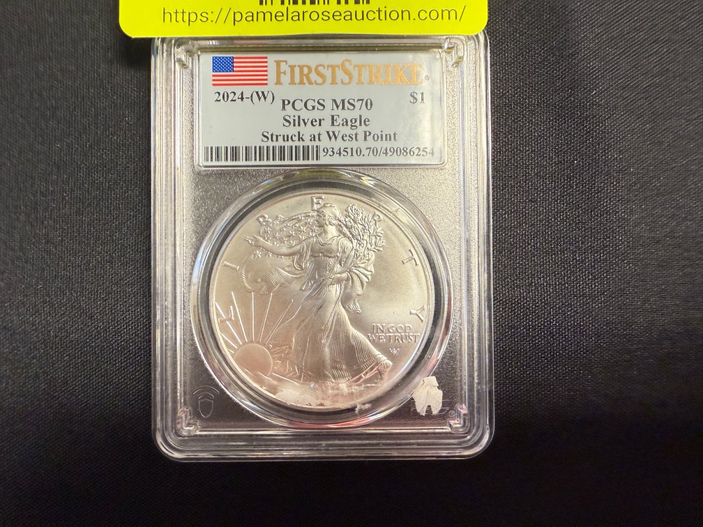 2024-(W) First Strike PCGS MS70 Silver Eagle Struck at West Point