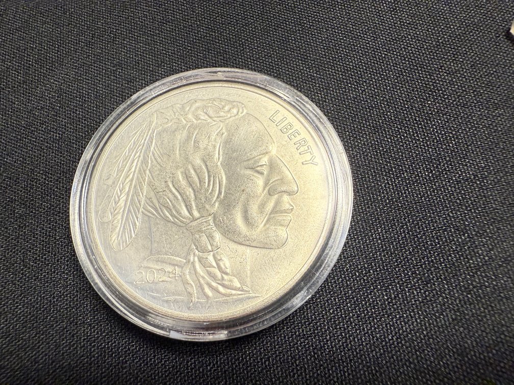 2024 Large Indian Head Buffalo Nickel 1 Oz Silver