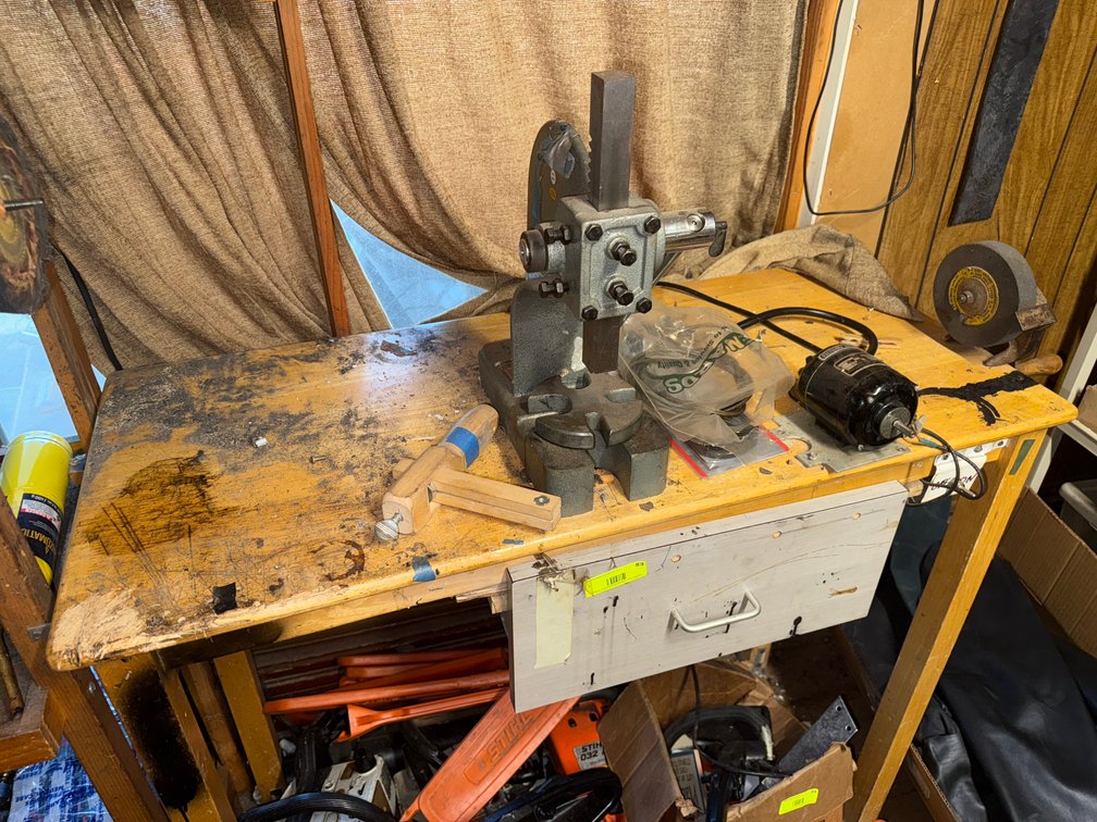 B1- Arbor Press, Workbench, Contents Of Workbench