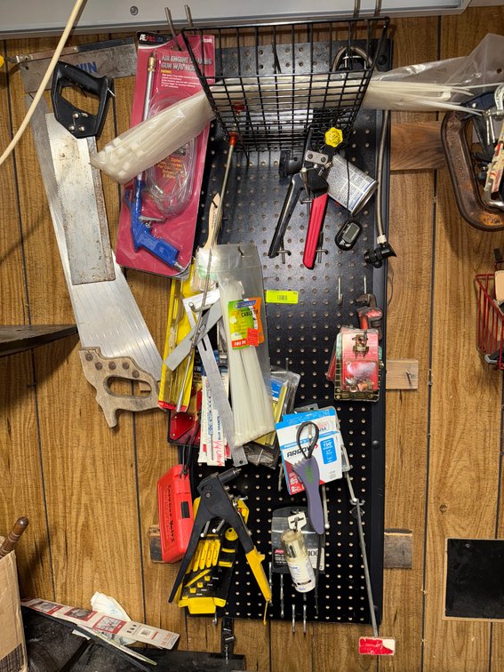 B1- Contents Of Pegboard