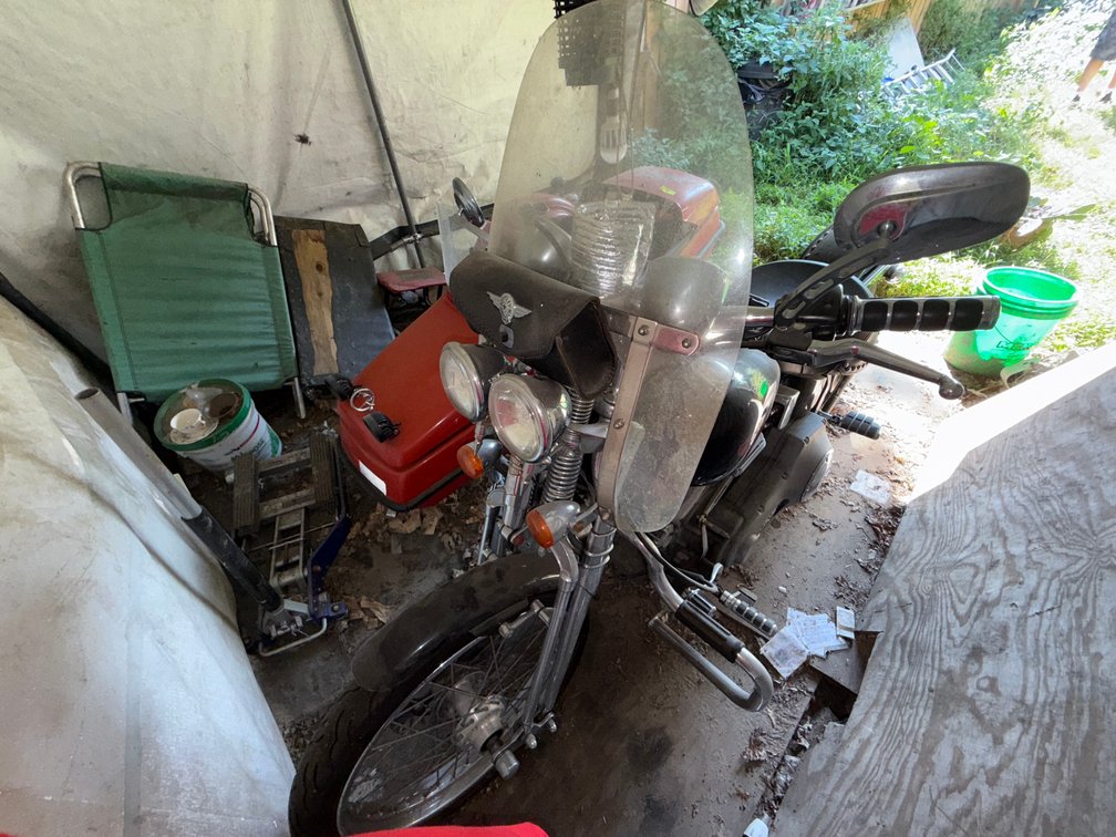 O- 2001 Harley-Davidson FXST Motorcycle With Side Car