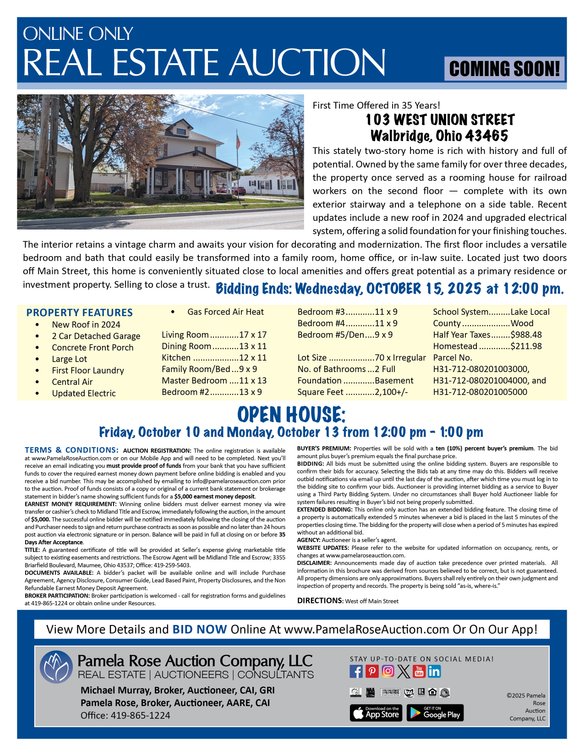 Image for 103 West Union Street, Walbridge, Ohio 43465